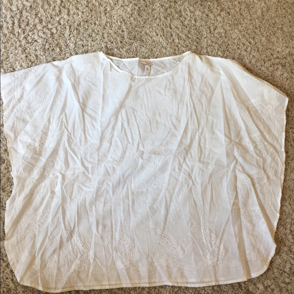 Ultra light embroidered top
